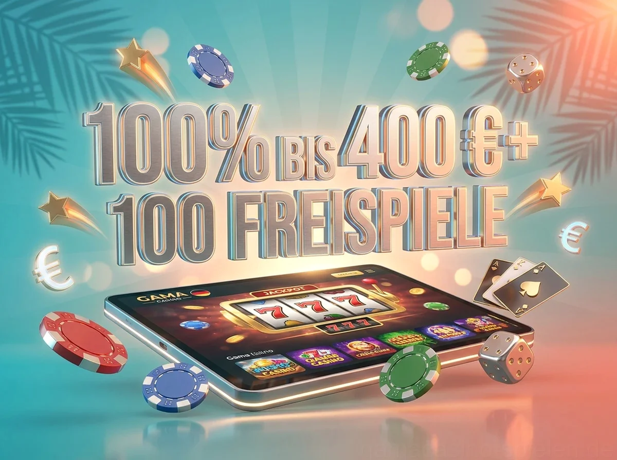 100% BIS 400 €+ 100 FREISPIELE